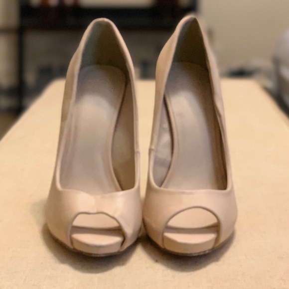 ASOS Nude Peep-toe Heels - Picture 2 of 3